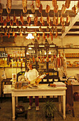 Cal Xec sausage shop since 1870. Camprodon. Ripolles. Girona province. Catalonia. Spain