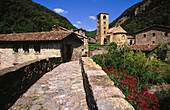 Church of Sant Cristofol de Beget. Vall de Camprodon. Ripolles. Girona province. Catalonia. Spain
