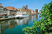 Town view from stara Motlava river. Gdansk. Pomerania. Poland