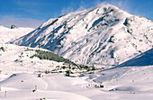 Ski area in Candanchú. Canfranc valley. Huesca Province. Aragón. Spain
