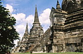 Wat Phra Si Sanphet temple. Ayuthaya Historical Park. Thailand.