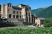 San Pedro de Siresa monastery (IX-Xith centuries) in Valle de Hecho. Huesca province. Aragon, Spain