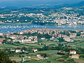 Hondarribia. Bidasoa estuary. Hendaye at the back. Guipúzcoa. Basque Country. Spain