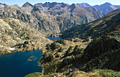 Romedo. Broate peak and Pica d Estats. Pallars Sobirà. Lleida province. Catalunya. Pyrenees Mountains. Spain