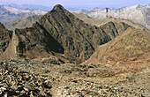 Guins de l Ase peak in Pica d Estats. Pyrenees Mountains. Spain