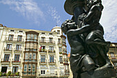 Houses in Plaza Cañadío. Santander. Cantabria. Spain.