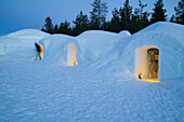 Igloo hotel. Rooms. Hotel Kakslauttanen. Lapland. Ivalo. Finlandia