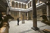 Museo Pablo Gargallo. Interior courtyard. Zaragoza. Aragon. Spain.