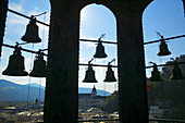 Glockenspiel (carillon) in the Residenz belfry, Salzburg. Austria