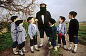 Olentzero, coalman that brings toys for Christmas. Christmas tradition. Legazpi. Guipuzcoa. Euskadi. Spain.