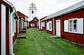 The church town of Gammelstad in Sweden. A World Heritage Site (from 1996)