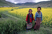 Children. Gyantse road. Lhasa. Tibet. China.