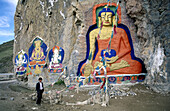 Nyethang stone. Airport road. Near Lhasa. Tibet. China.