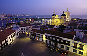 City hall, San Pedro Claver church. Aduana square. Cartagena de Indias. Colombia.