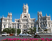 La Cibeles and the Palacio de Comunicaciones. Madrid. Spain