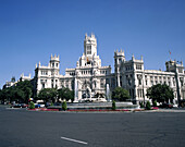 View of La Cibeles fountain. Madrid. Spain.