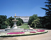 Gardens of Royal Palace. Madrid. Spain.