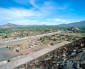 Ruins of the ancient pre-Aztec city of Teotihuacán. Mexico