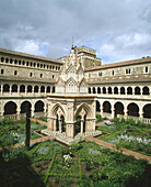 Cloister. Monastery of Guadalupe. Caceres province. Spain