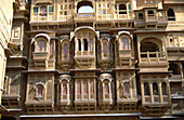Detail of the Patwa Haveli in Jaisalmer. Rajasthan. India