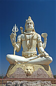 Lord Shiva statue. Nageshwar, near Dwarka. Gujarat. India