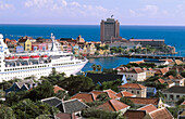 Willemstad view from Otrobanda toward Punda. Caribbean