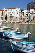Harbour in Cefalu. Sicily. Italy