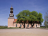 The church of Ekeby, not far from Linkoping. Sweden.