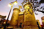 Torres de Quart, part of the old city walls built in the 14th century. Valencia. Spain