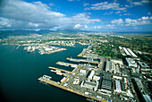 Air view of the base. Pearl Harbour. Hawaii. USA