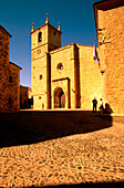 Santa Maria church and square. Cáceres. Spain