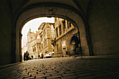 Schlossplatz passage. Dresden. Sachsen. Germany.