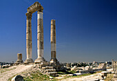 Citadel, the Hercules Temple. Amman, Jordan