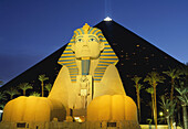 View of the Luxor at twiligh. Las Vegas. Nevada. USA