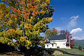 White Mountains. Crawford Notch. A cottage. Barlett. New Hampshire. USA.