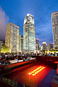 IFC Mall, the terrace, Red Bar. Hong Kong. China.