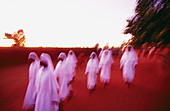 Sisters going to work. St. Mary Lacor Hospital. Gulu. Uganda