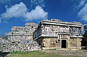 View of the Dependance of the Convent (UNESCO World Heritage). Chichen Itza. Yucatan. Mexico.