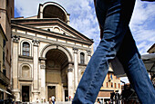Piazza Mantegna, Chiesa (church) di Sant Andrea. Mantova. Lombardy, Italy