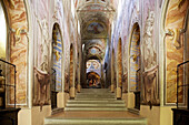 Santuario (Sanctuary) della Via Crucis-San Martino, the interior. Cerveno. Italy.