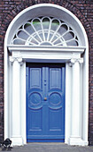 Georgian blue door. Dublin. Ireland