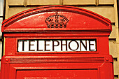 Telephone booth. London. England