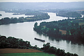 Aerail of River Seine. Normandy. France