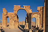 Ruins of the old Greco-roman city of Palmira. Syria