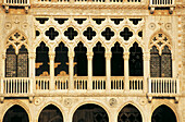Facade of Ca d Oro palace. Venice. Italy