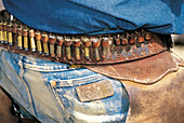 Close up on a working Cow-Boy Cartridge belt