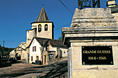 Village square at Gorges du Tarn entrance. Aveyron. France
