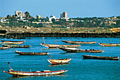Outriggers, Soumbedioune Bay, Dakar, Senegal