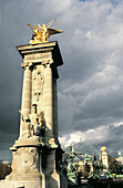 Alexandre III Bridge on River Seine. Paris. France