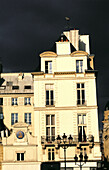 Typical old parisian building. Les Halles. Paris. France
